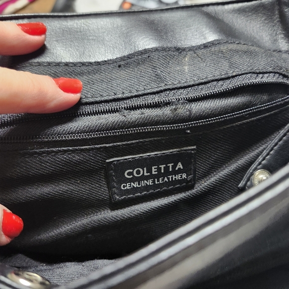 Violetta Black Leather Women's Backpack - Picture 3 of 6